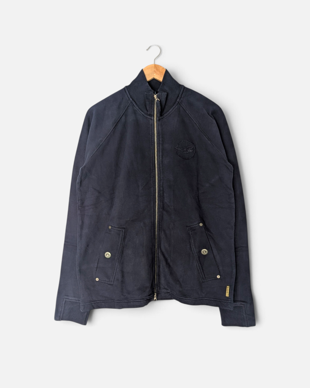 Armani Jeans Made in Italy Cotton Zip Up Jacket