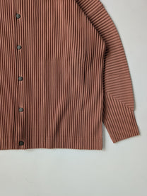 Homme Plissé Issey Miyake Pleated Jacket in Coral