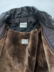 Armani Collezioni Detachable Shearling Liner Jacket
