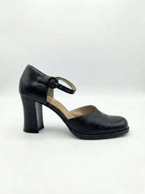 Vintage Yves Saint Laurent Square-Toe Block Heels