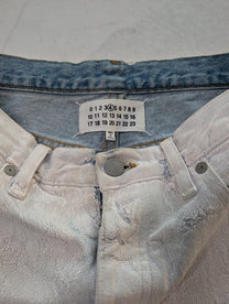 Maison Margiela Bianchetto Hand-Painted Denim Trousers
