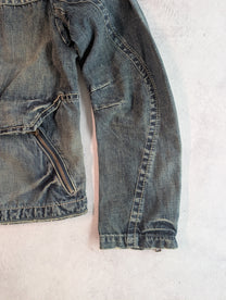 Marithé François Girbaud Washed Denim Trucker Jacket