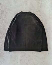 Adidas Y-3 Distressed Knit Wool Big Logo Sweater