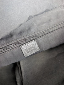Gucci by Tom Ford Late 90s Dark Navy GG Monogram Web Stripe Duffle Bag