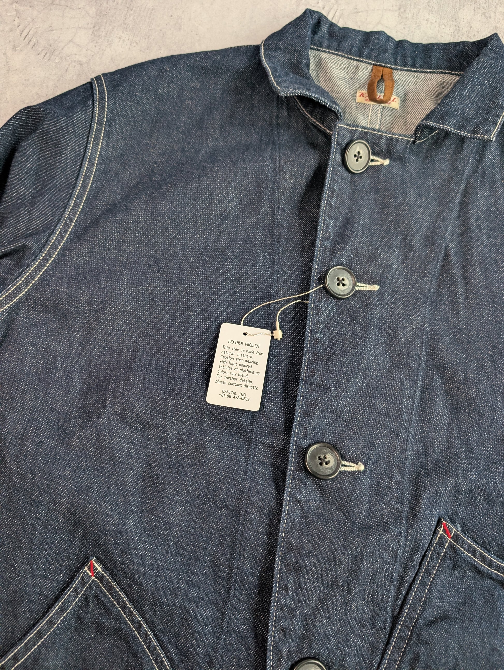 Kapital Ringoman Contrast Stitch Denim Jacket