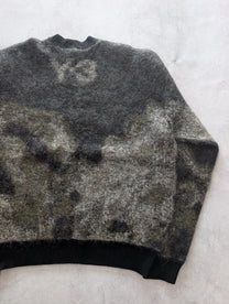 Adidas Y-3 CH1 Camouflage Mohair Blend Knit Sweater