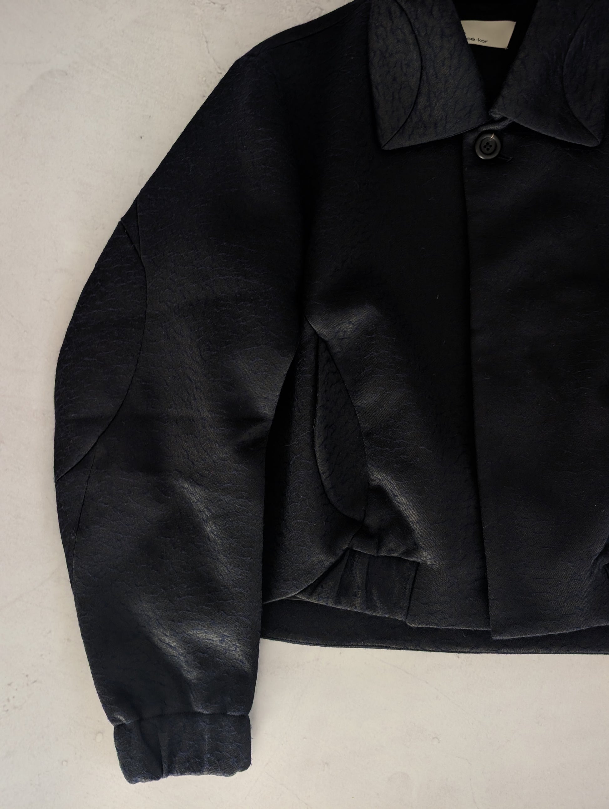 PET-TREE-KOR SS24 Helicteres Isora Textured Wool-Blend Blouson Jacket