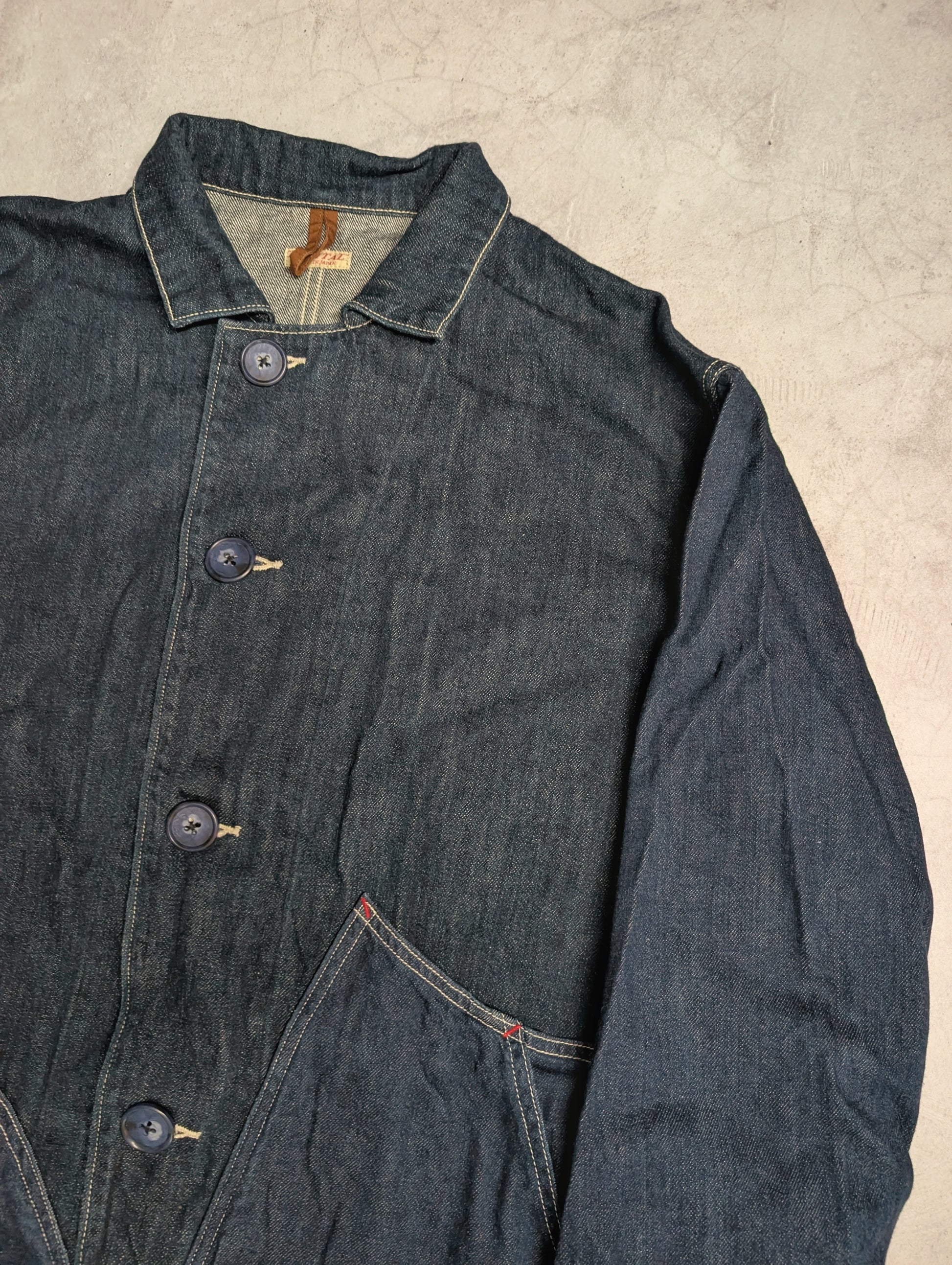 Kapital Two-Tone 8oz Denim Ringoman Coverall Jacket