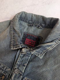 Marithé François Girbaud Washed Denim Trucker Jacket