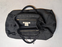 Comme des Garcons Logo Cotton Canvas Travel Duffle Bag 1990's