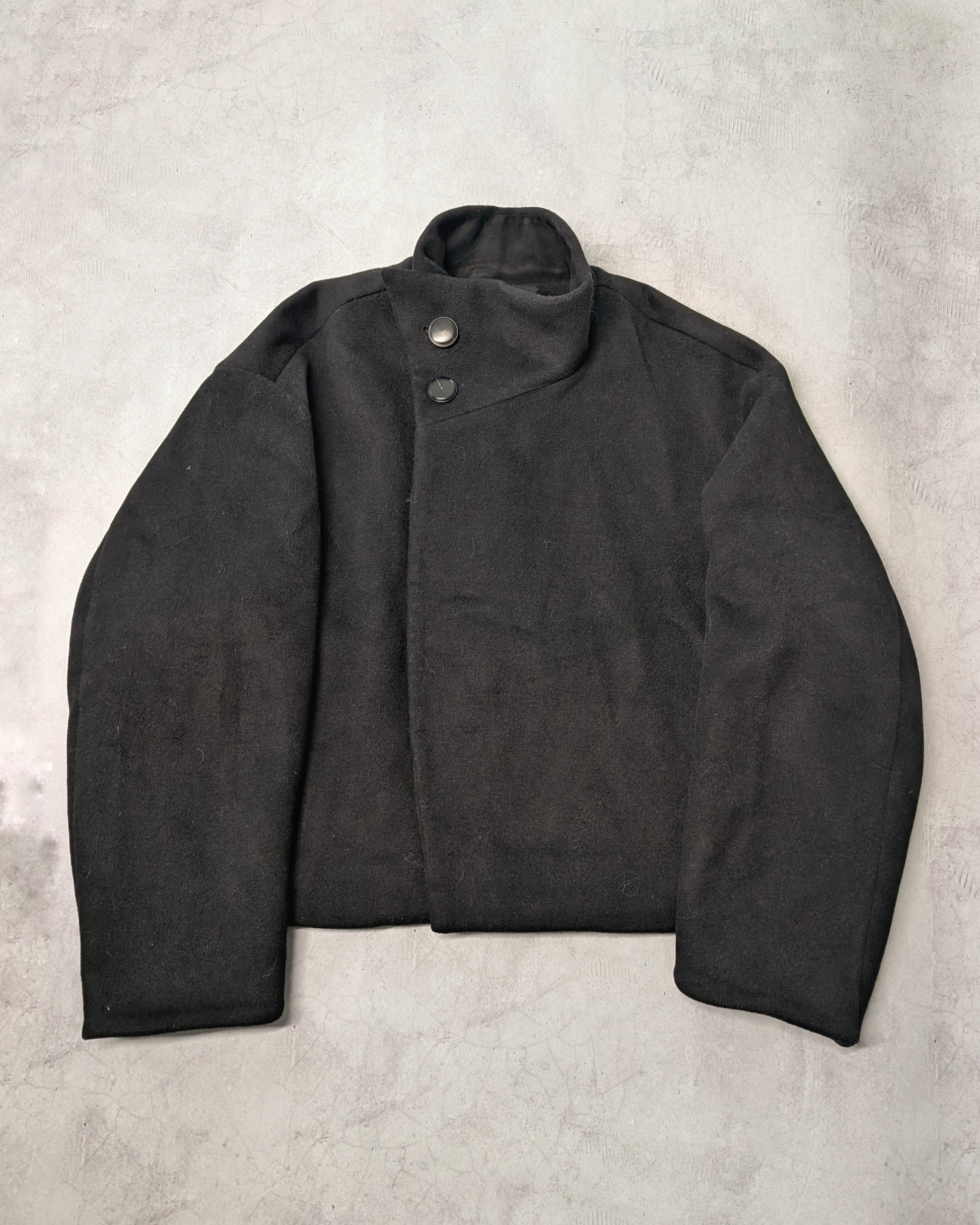 Common Divisor Enoch Asymmetrical Wool-Blend Jacket