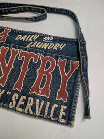 Kapital Kountry 'Em Daily &amp; Laundry' Printed Denim Utility Apron Bag