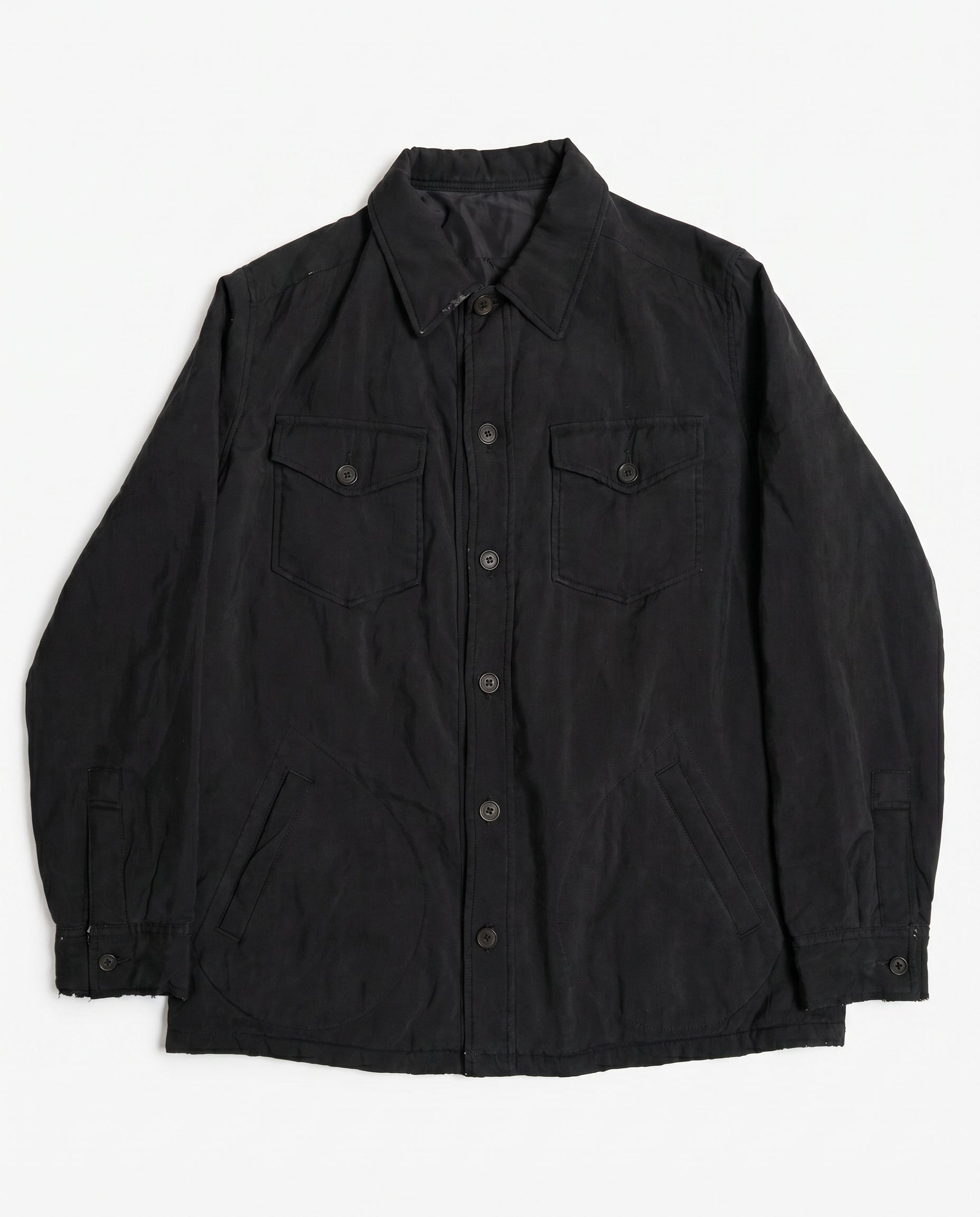 Y's for Men Padded Washed Overshirt