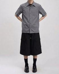 Prada Structured Collar Short Sleeved Shirt