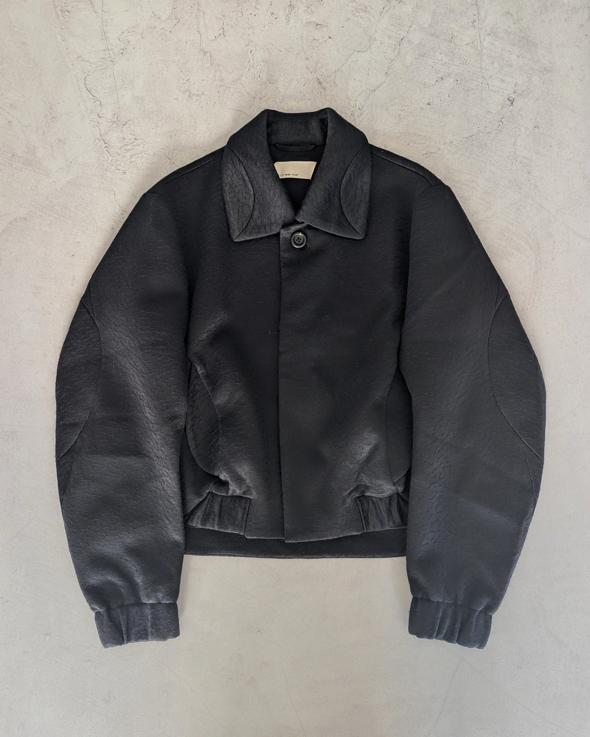 PET-TREE-KOR SS24 Helicteres Isora Textured Wool-Blend Blouson Jacket