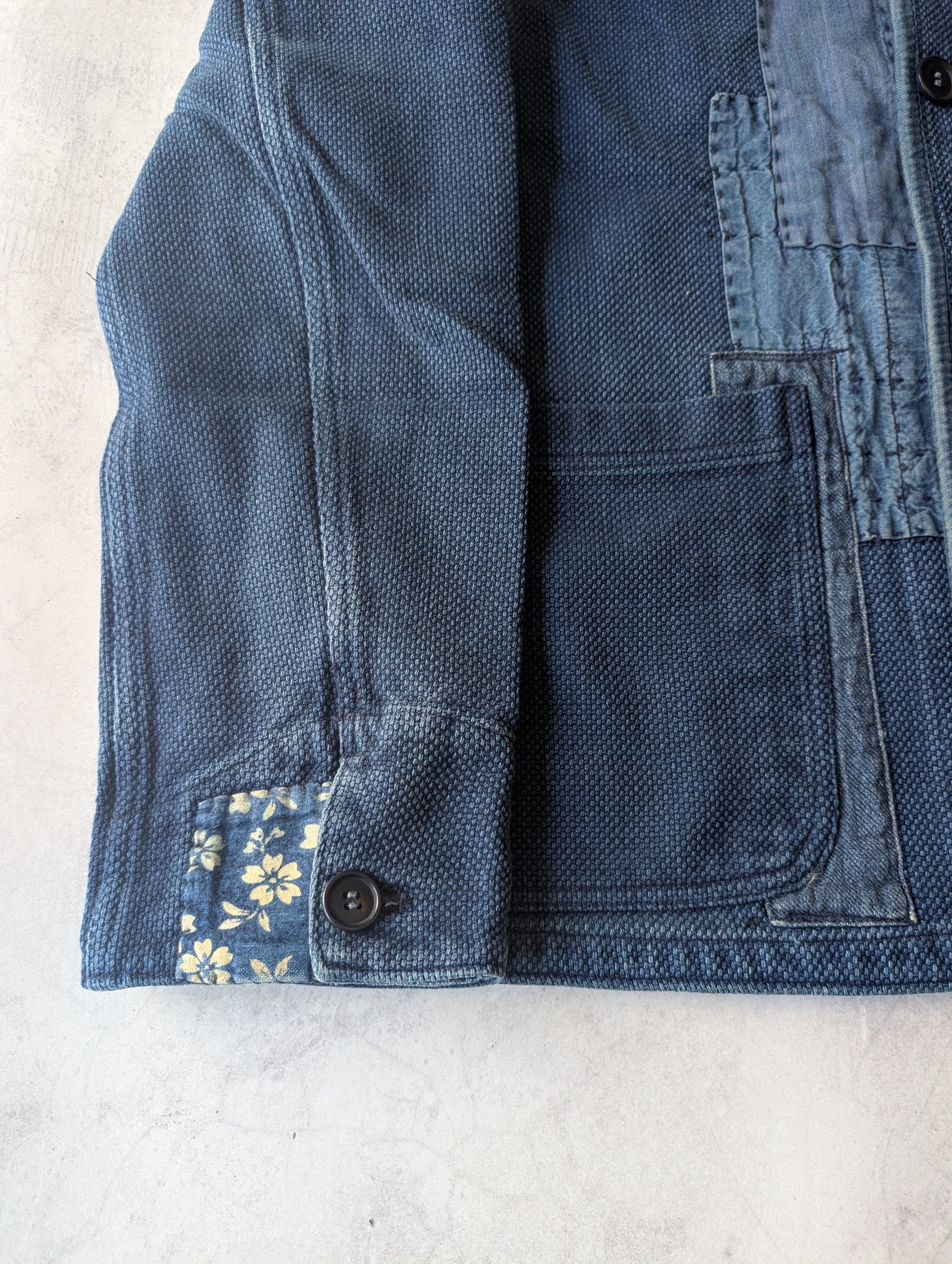 Blue Blue Japan Indigo Sashiko Patchwork Jacket
