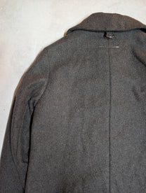 MM6 Maison Margiela Padded Wool Blend Asymmetric Overcoat