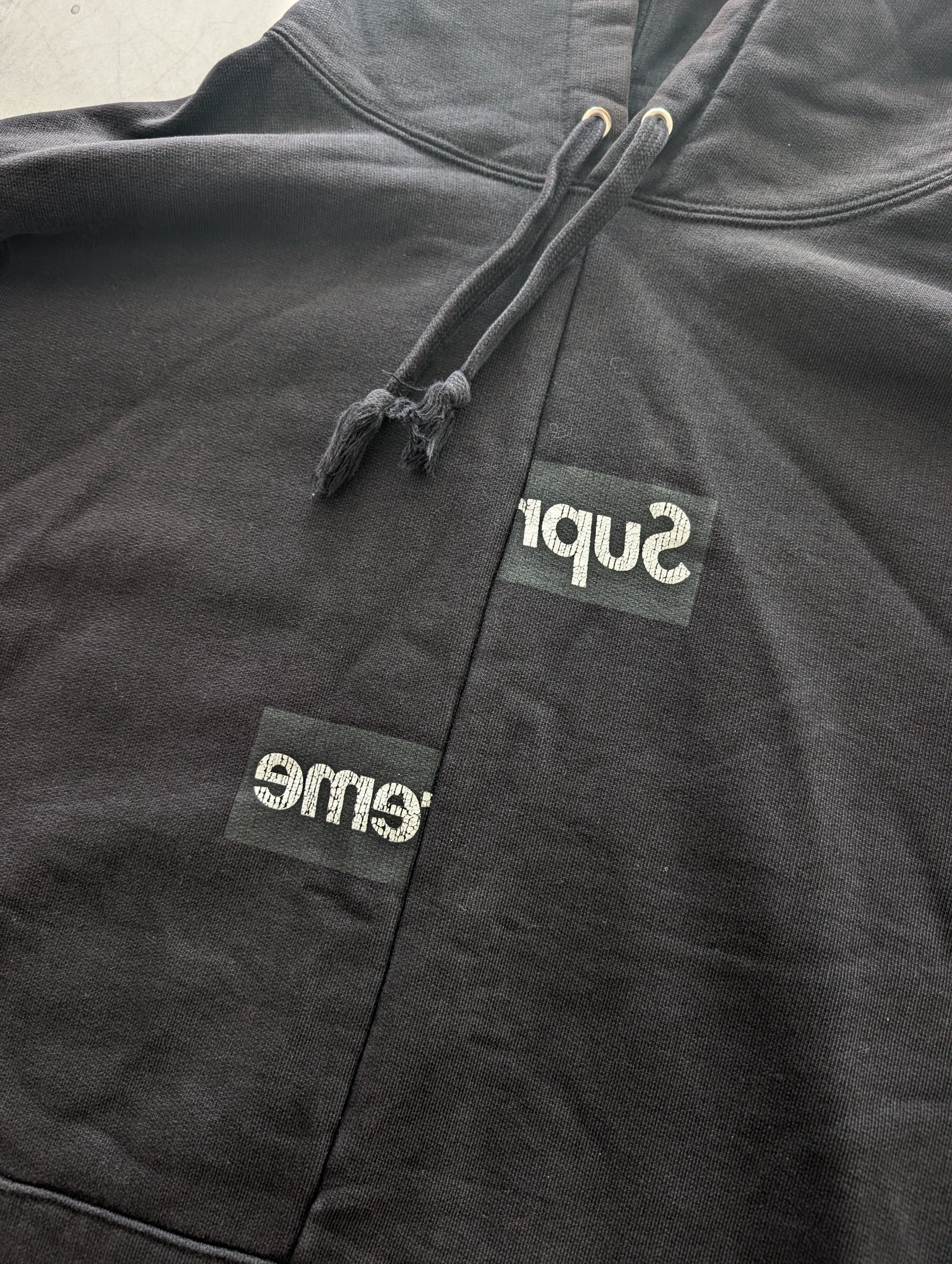 Supreme x Comme des Garcons SHIRT Split Box Logo Hooded Sweatshirt