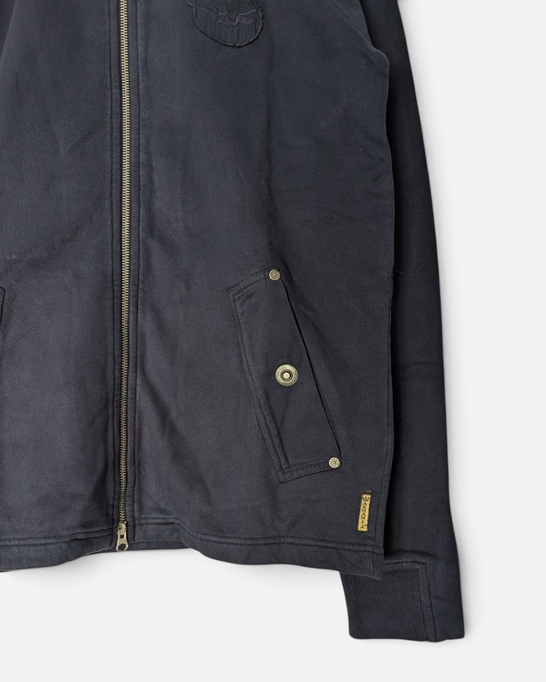 Armani Jeans Made in Italy Cotton Zip Up Jacket