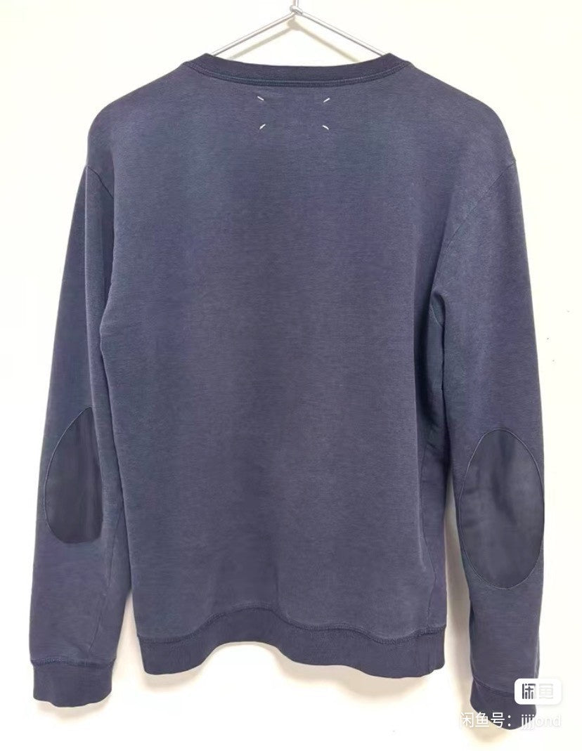 Maison Martin Margiela 14 Classic Elbow-Patch Crewneck Sweatshirt