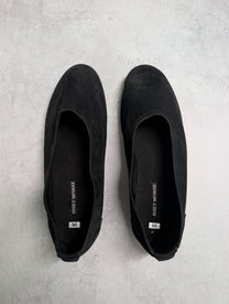 Issey Miyake Archival Black Suede Slip-On Shoes