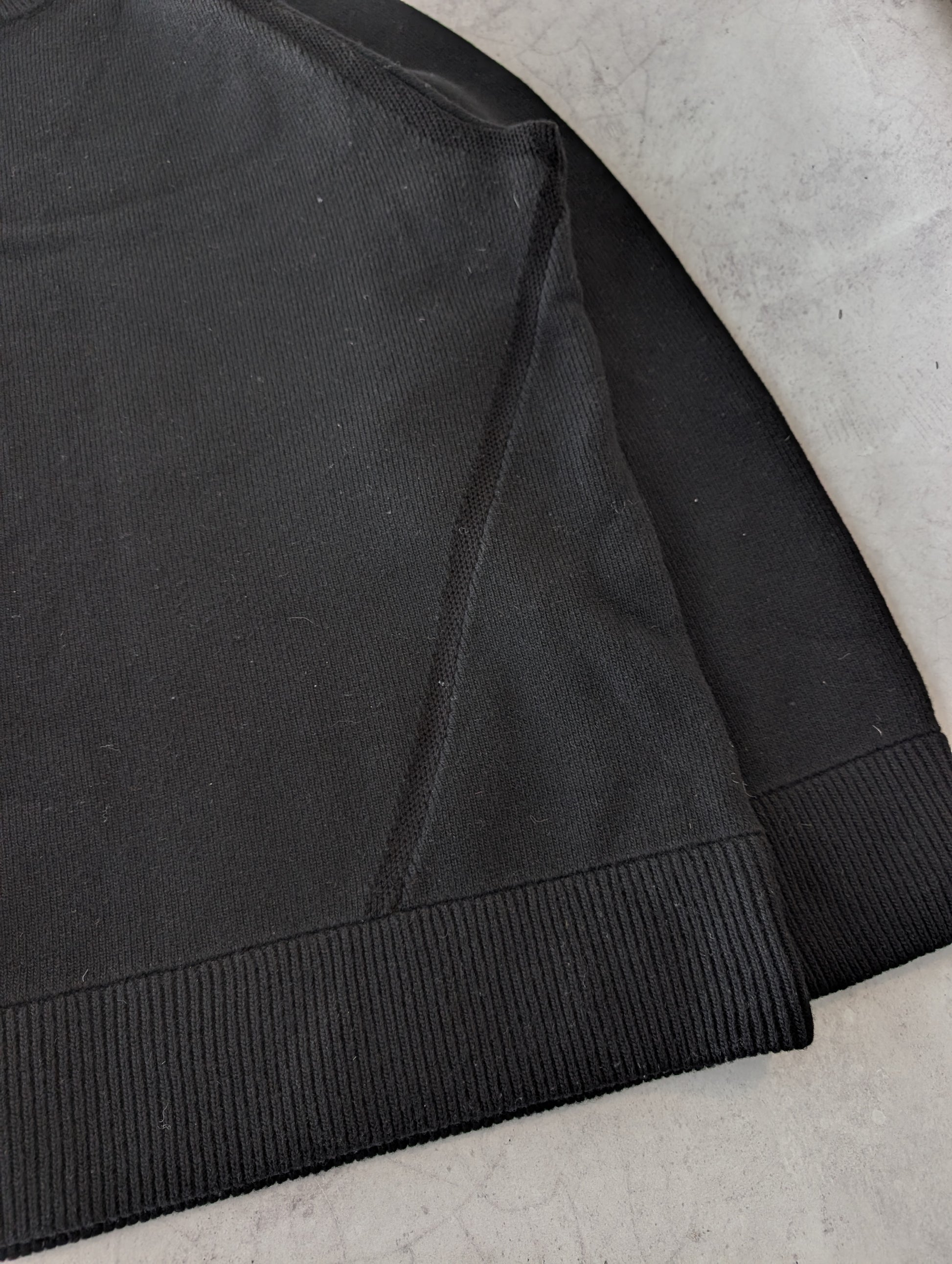 Adidas Y-3 Distressed Knit Wool Big Logo Sweater