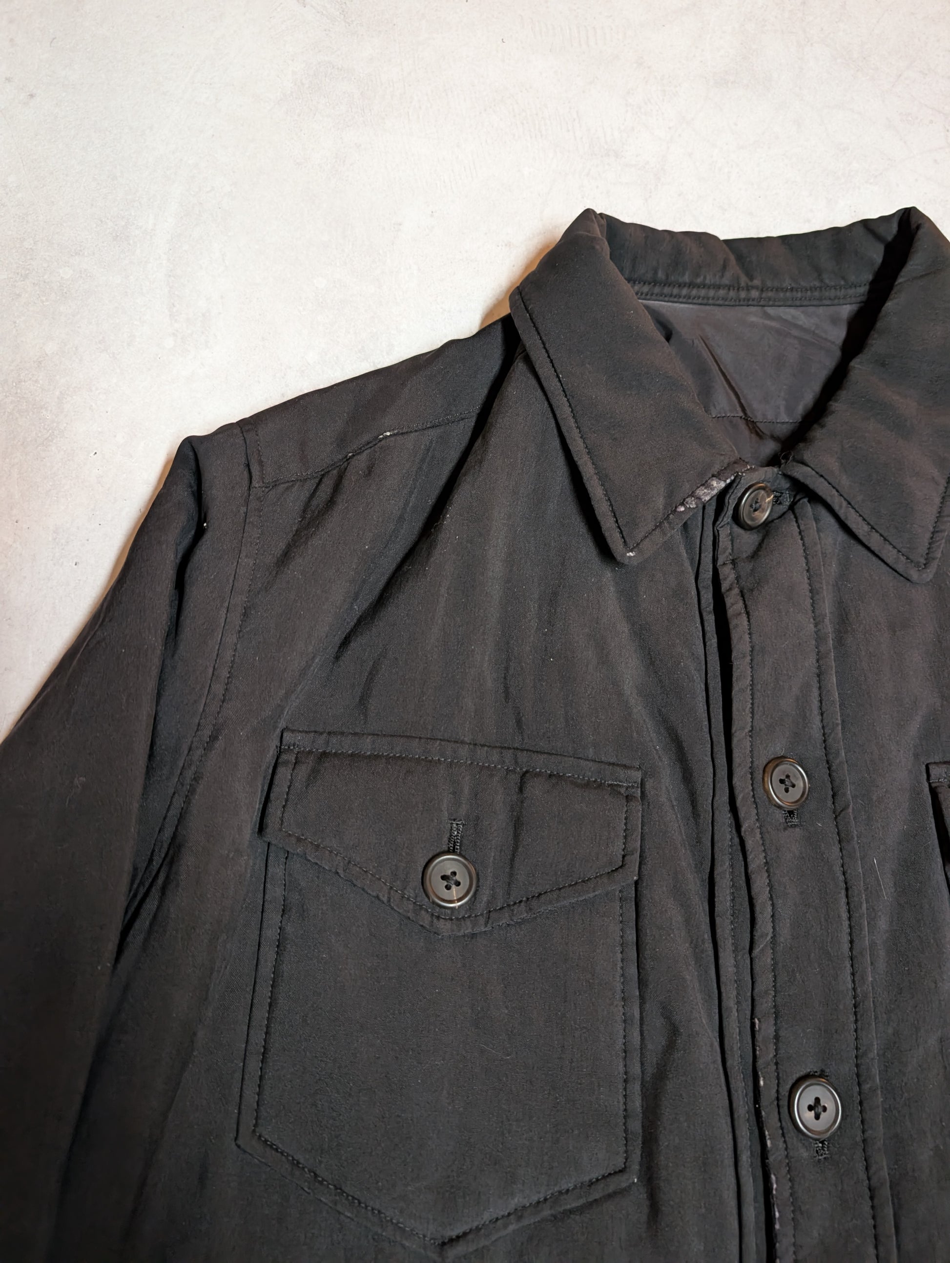Y's for Men Padded Washed Overshirt