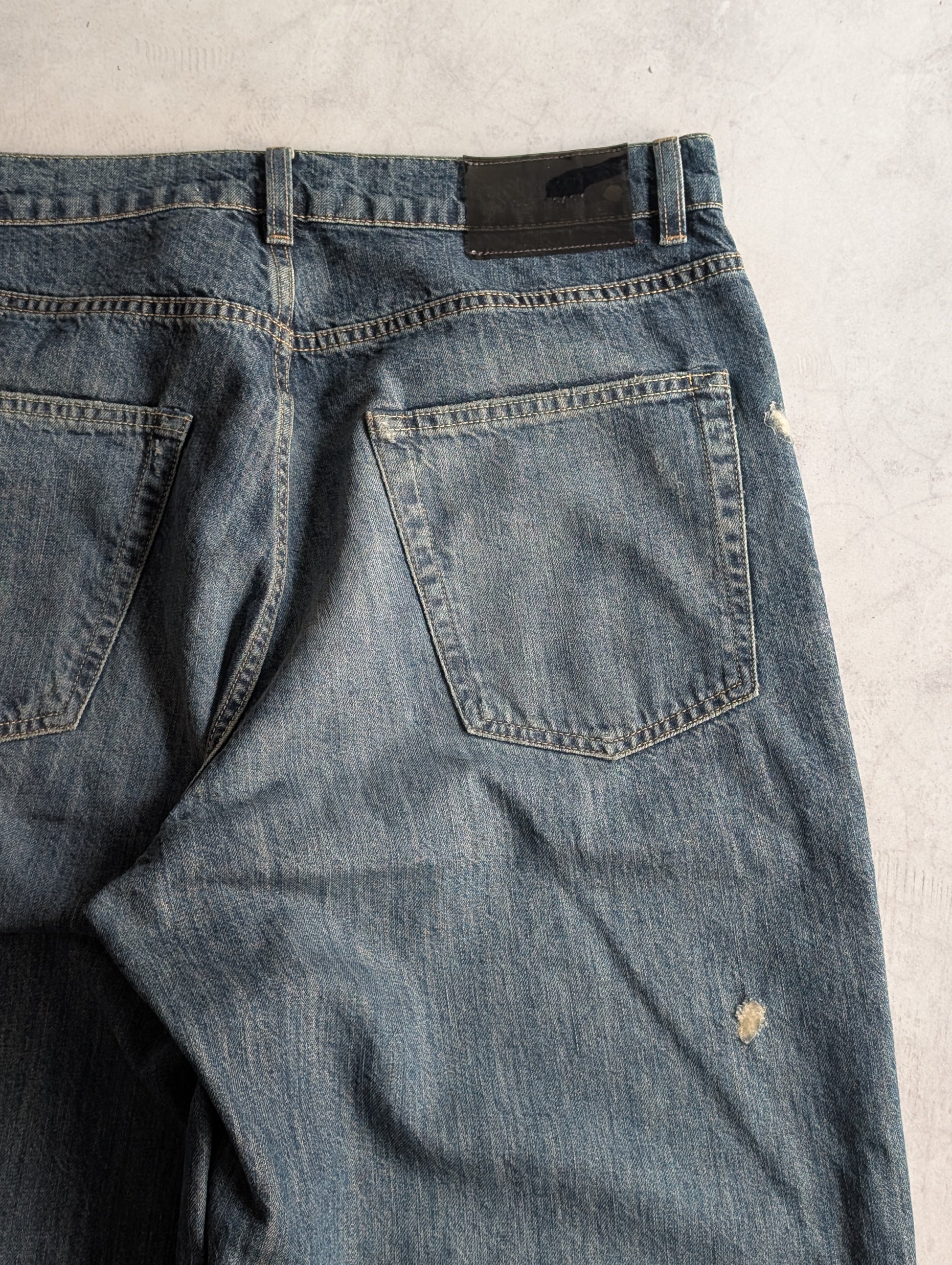Our Legacy Vast Cut Faded Blue Denim Jeans