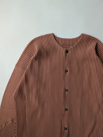 Homme Plissé Issey Miyake Pleated Jacket in Coral