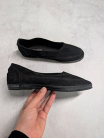 Issey Miyake Archival Black Suede Slip-On Shoes