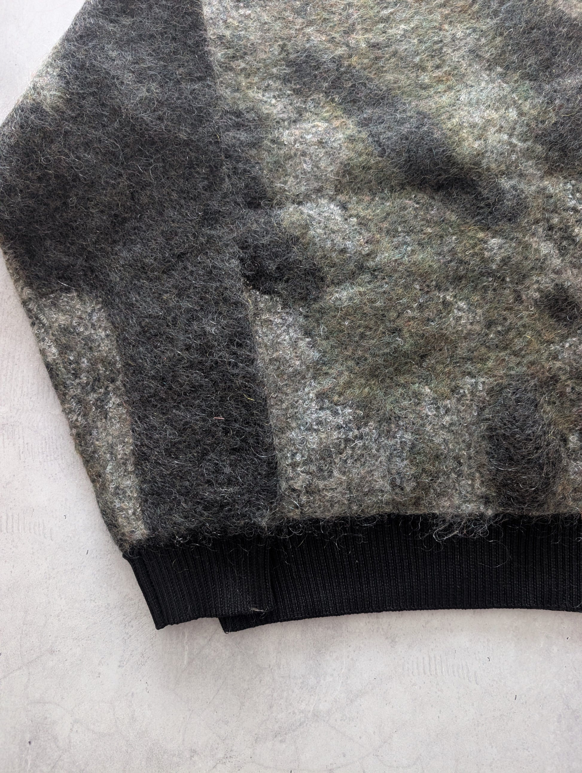 Adidas Y-3 CH1 Camouflage Mohair Blend Knit Sweater