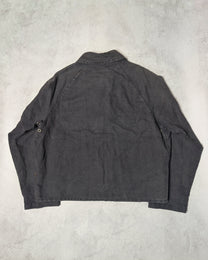 90's Armani Jeans Stone Washed Linen Blouson Jacket