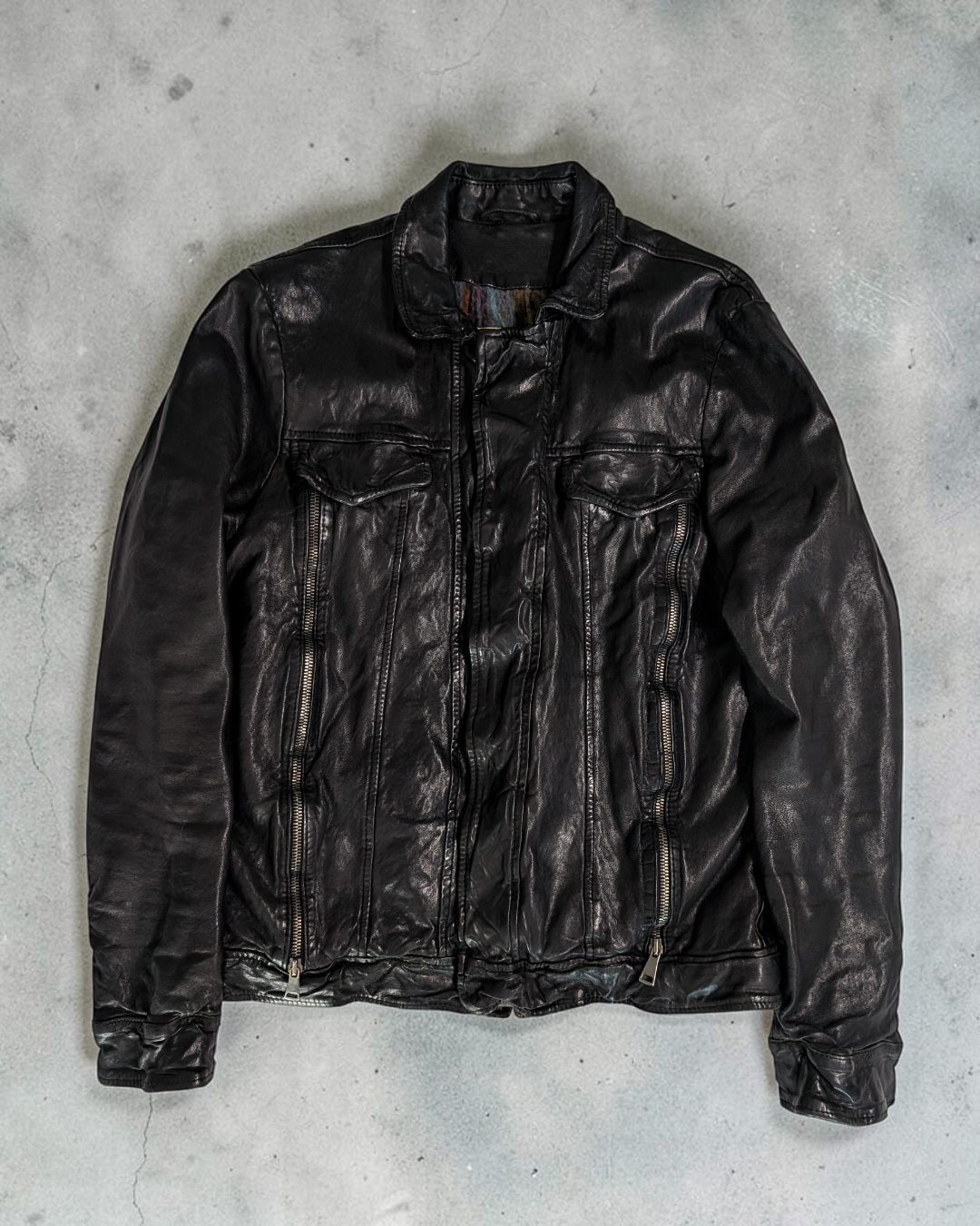 Giorgio Brato Lambskin Trucker Jacket