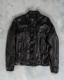 Giorgio Brato Lambskin Trucker Jacket