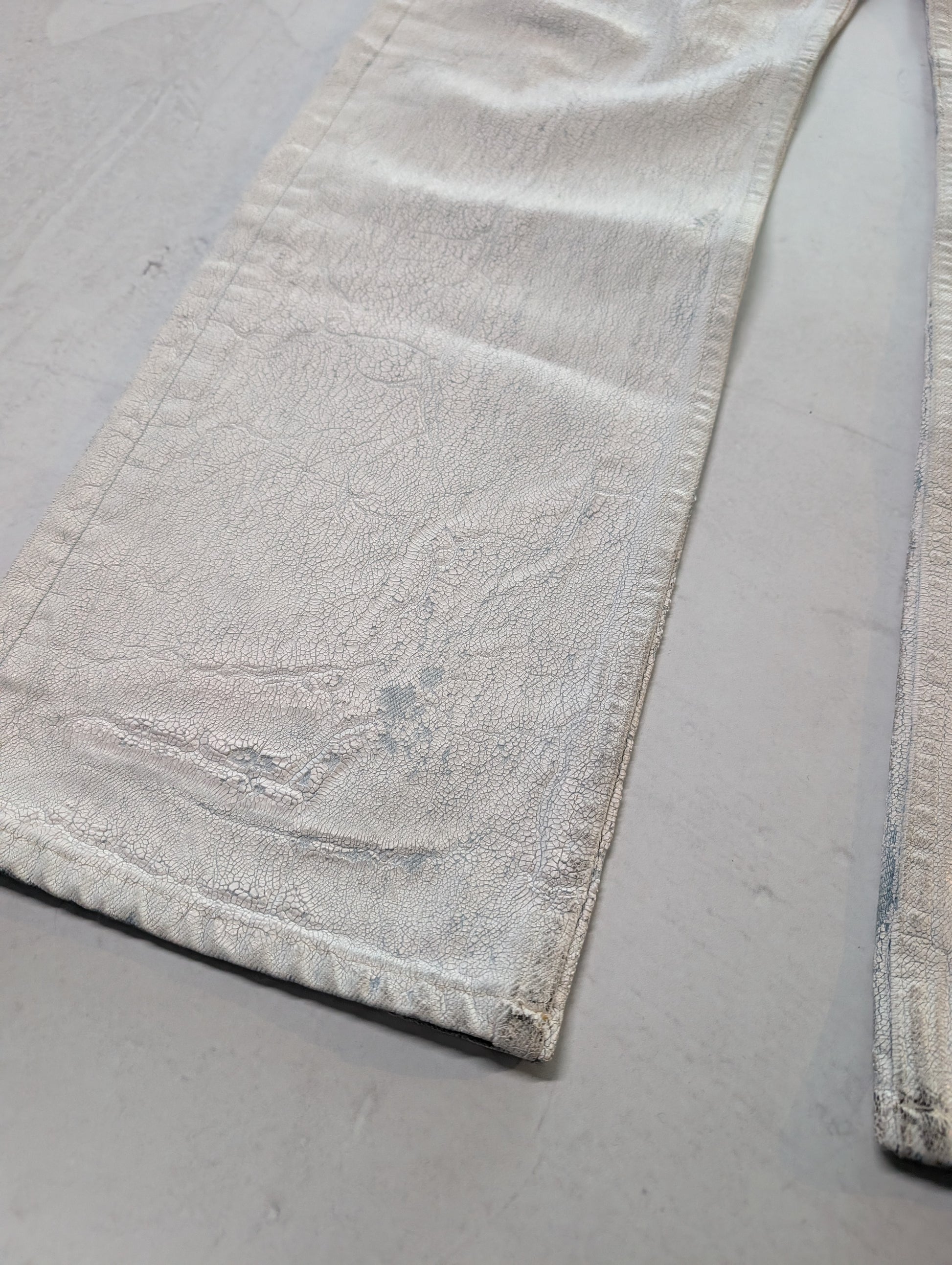Maison Margiela Bianchetto Hand-Painted Denim Trousers