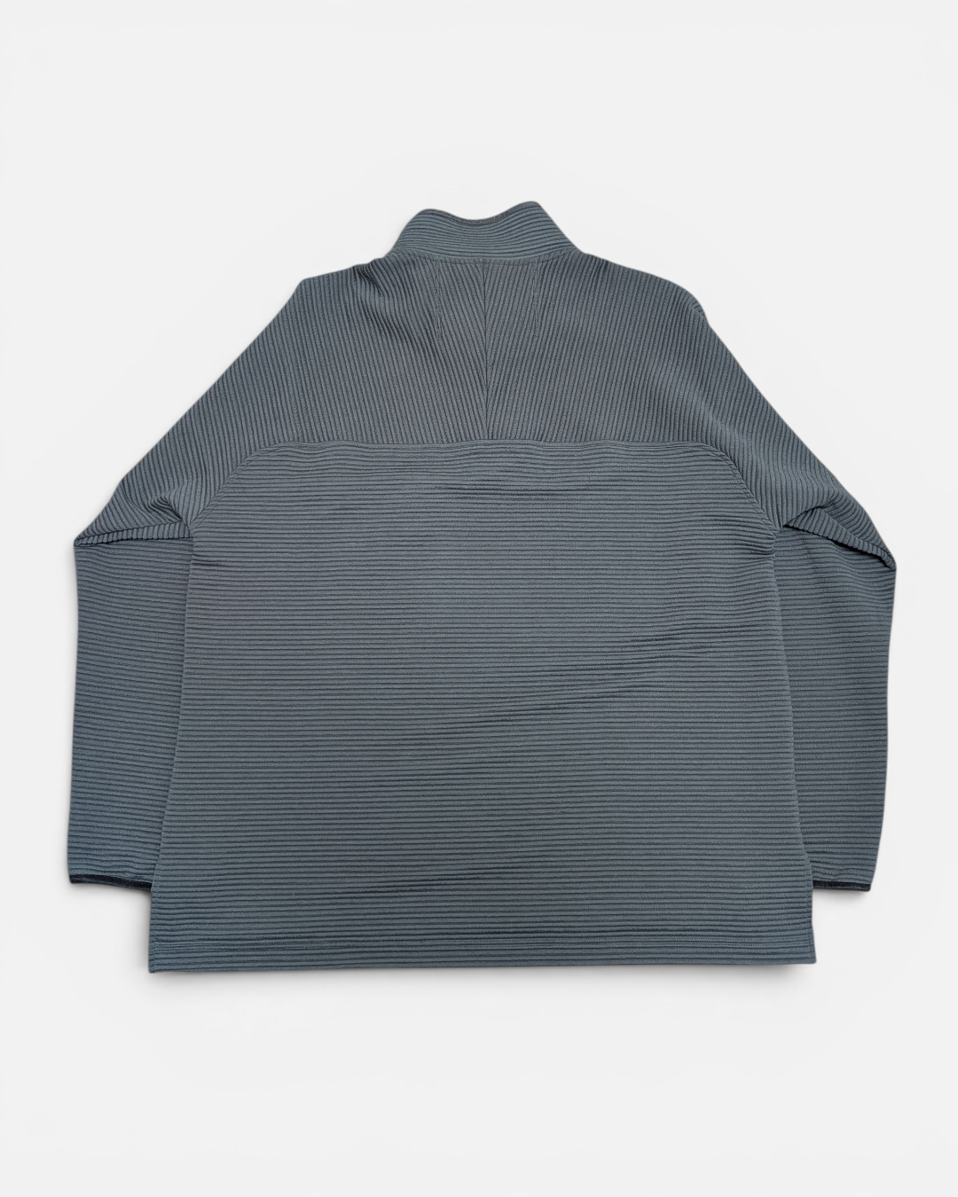 Meanswhile Ribbed High-Neck Snap Pullover
