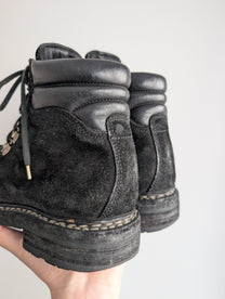Guidi 19 Black Reverse Leather Hiking Boots