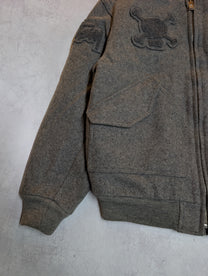 Stussy Wool Chenille Patch Bomber Jacket 90's