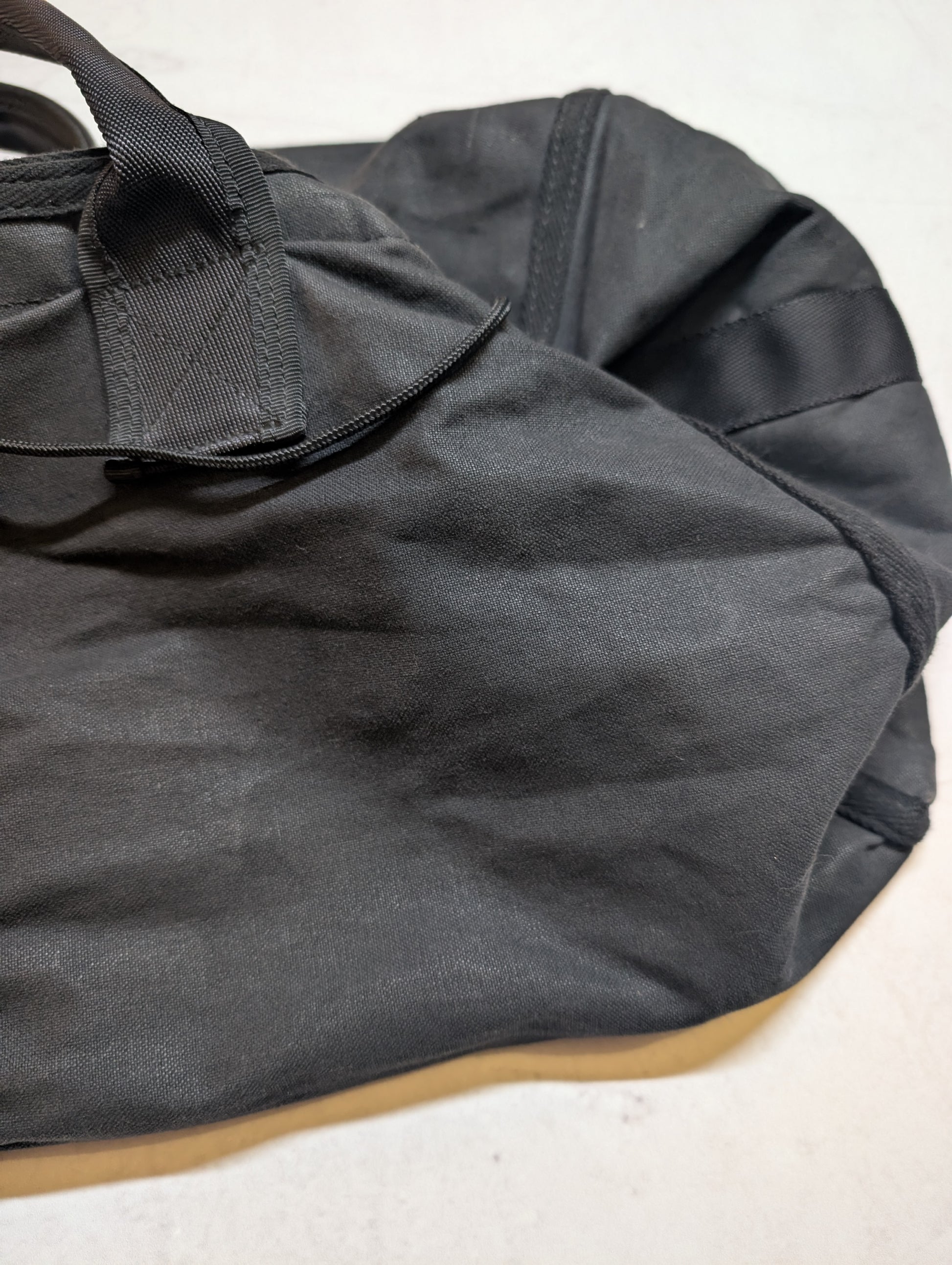 Comme des Garcons Logo Cotton Canvas Travel Duffle Bag 1990's
